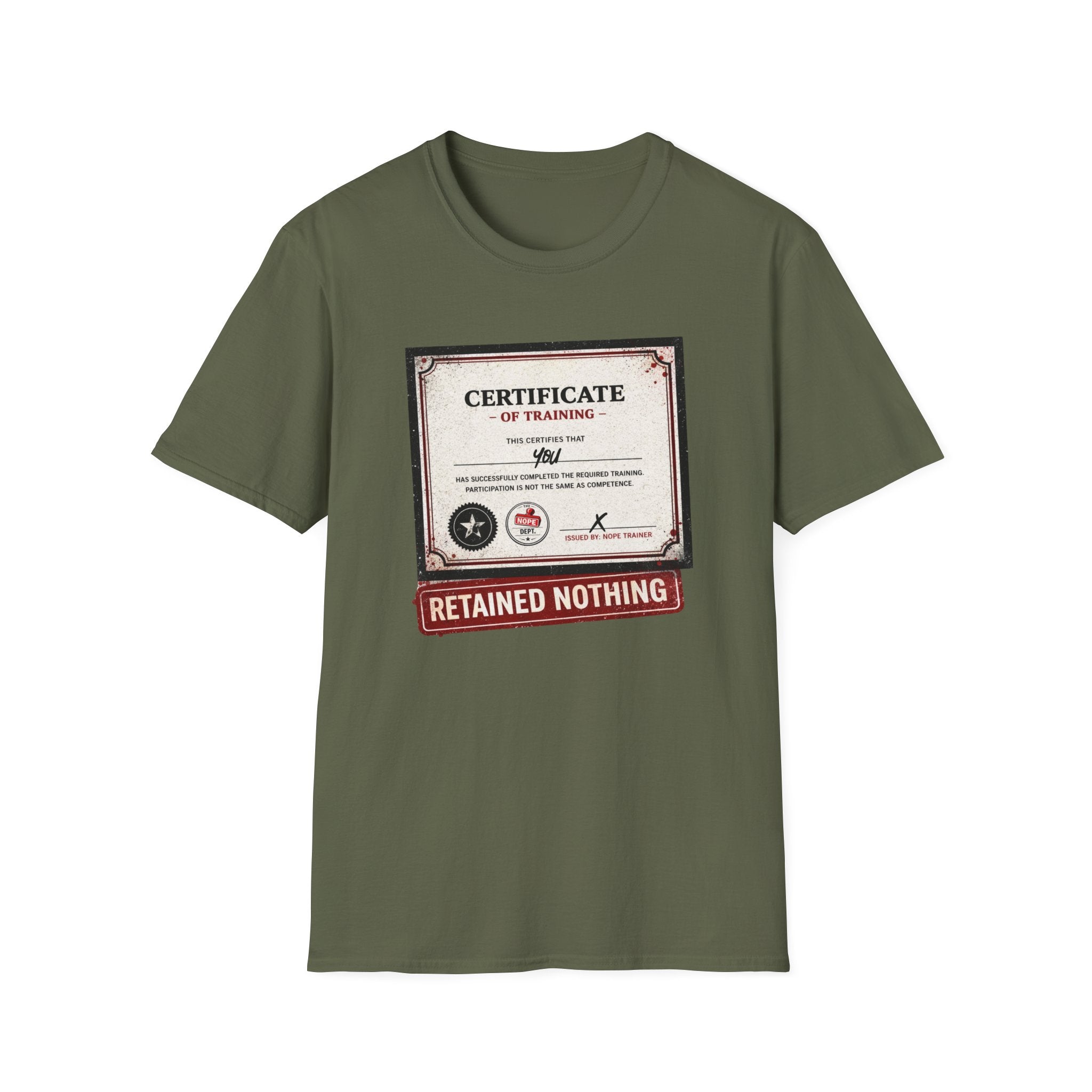 Training Certificate T-Shirt