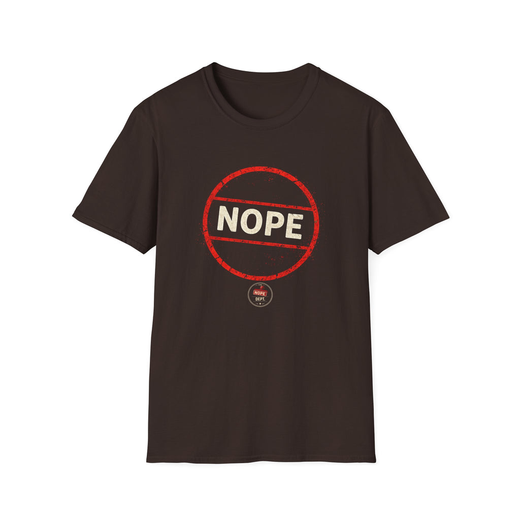 NOPE Round Stamped T-Shirt