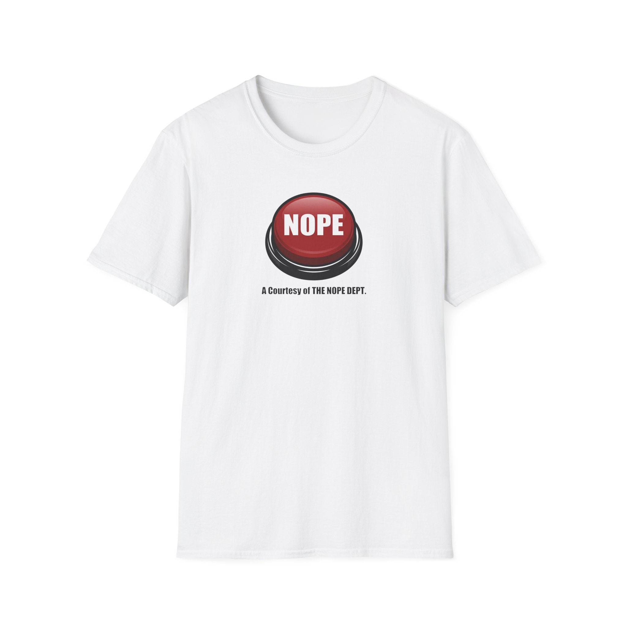 NOPE Emergency Button T-Shirt