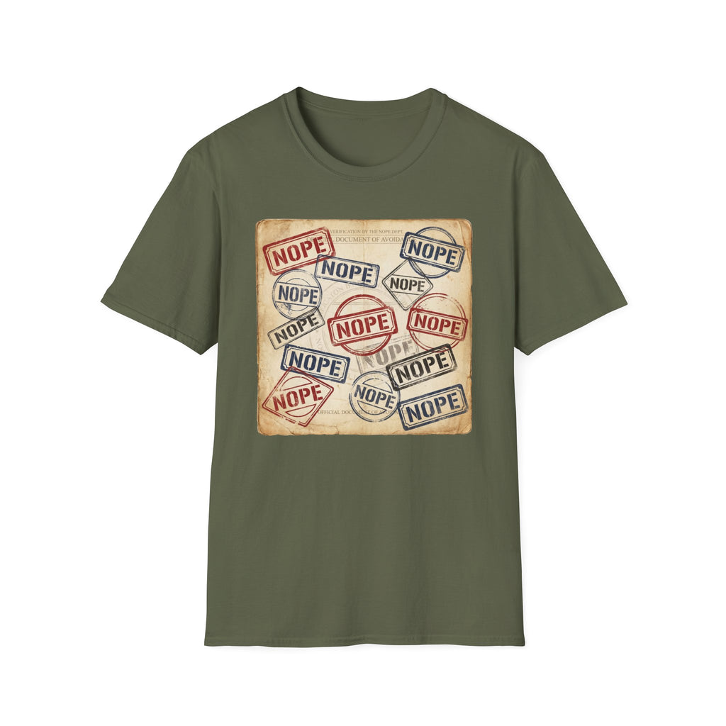NOPE Passport Stamp T-Shirt