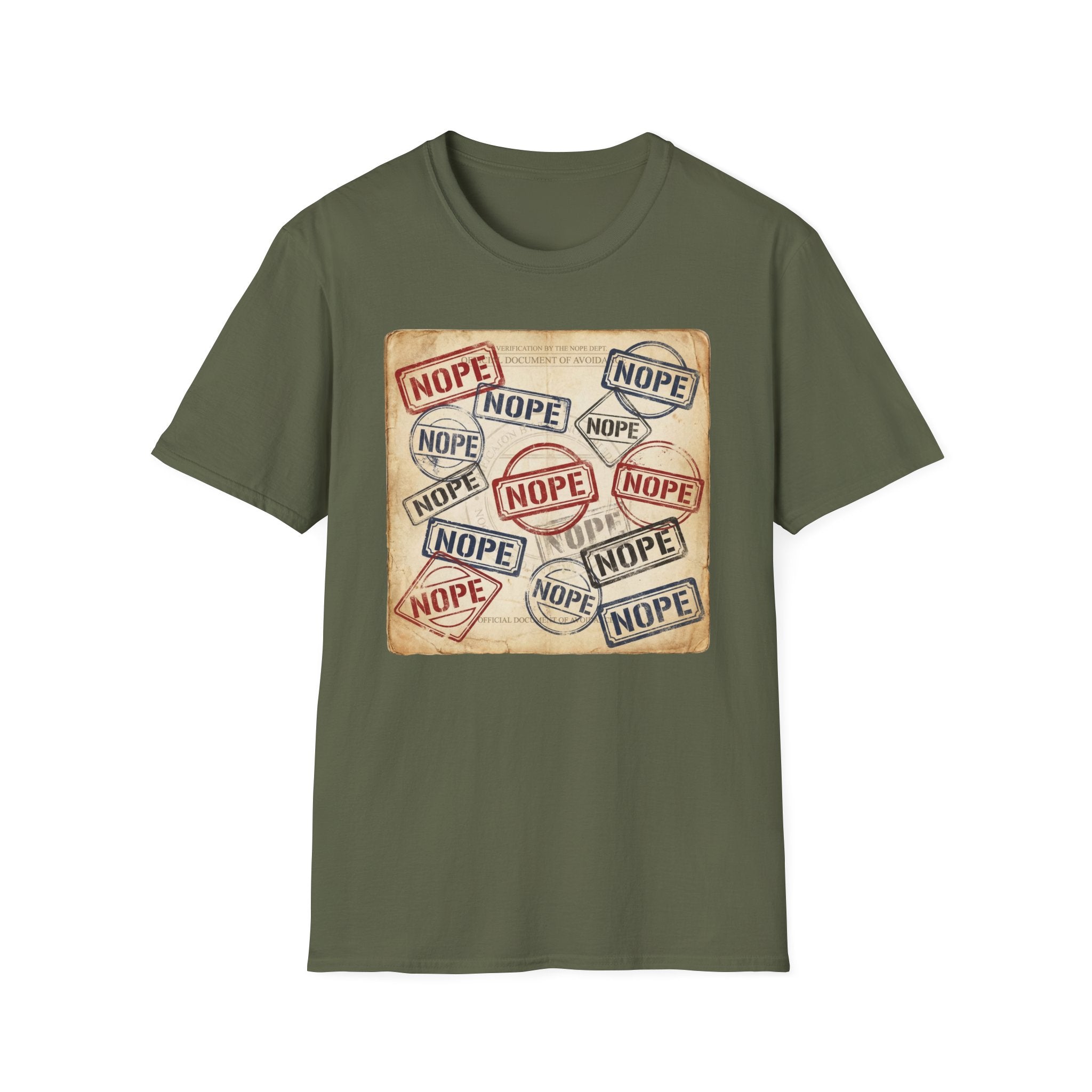 NOPE Passport Stamp T-Shirt