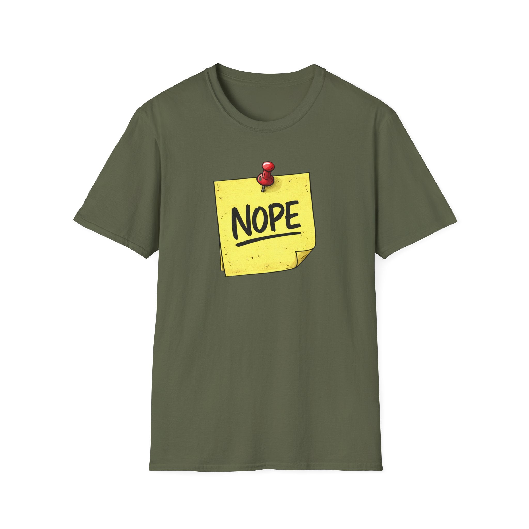 NOPE Sticky Note T-Shirt