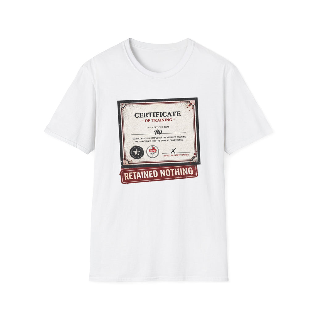 Training Certificate T-Shirt
