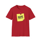 NOPE Sticky Note T-Shirt
