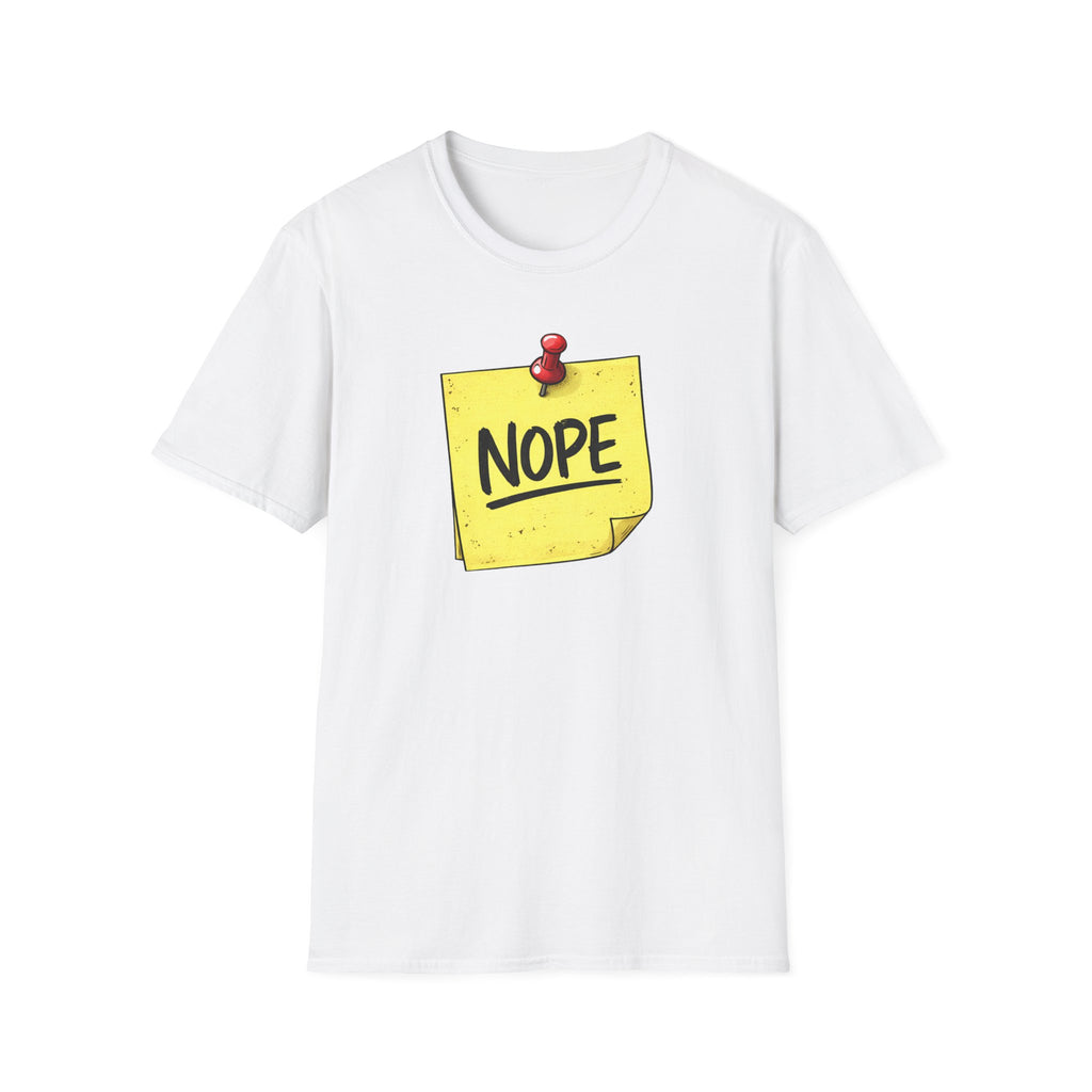 NOPE Sticky Note T-Shirt