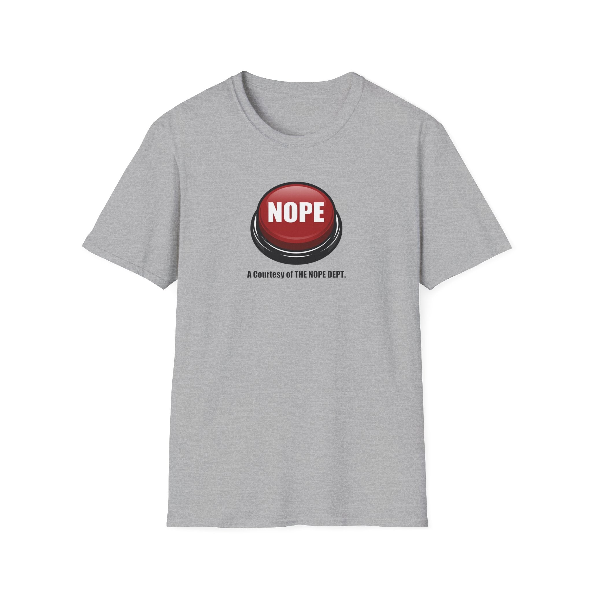 NOPE Emergency Button T-Shirt