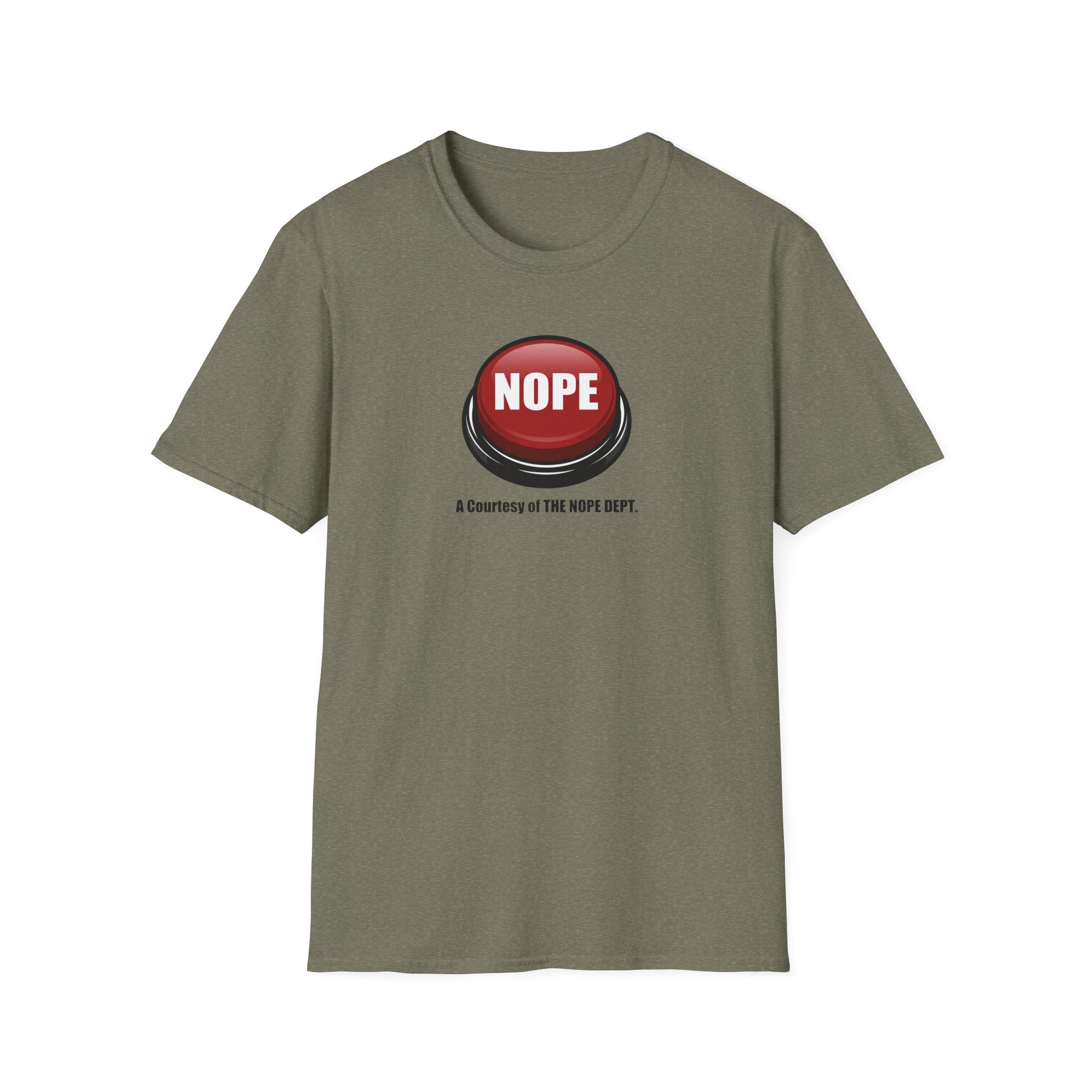 NOPE Emergency Button T-Shirt
