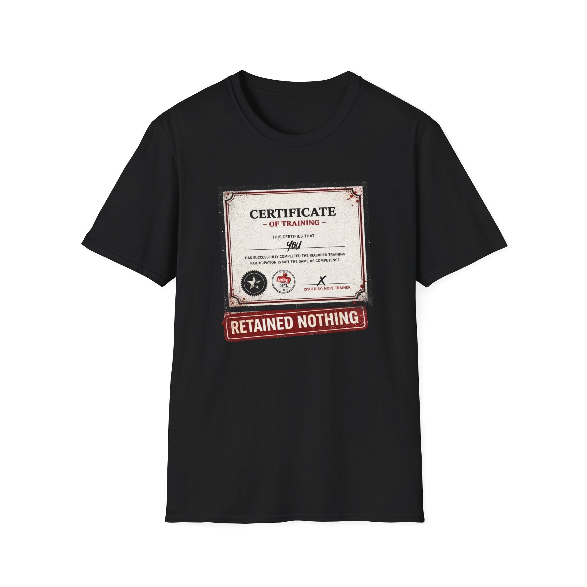 Training Certificate T-Shirt