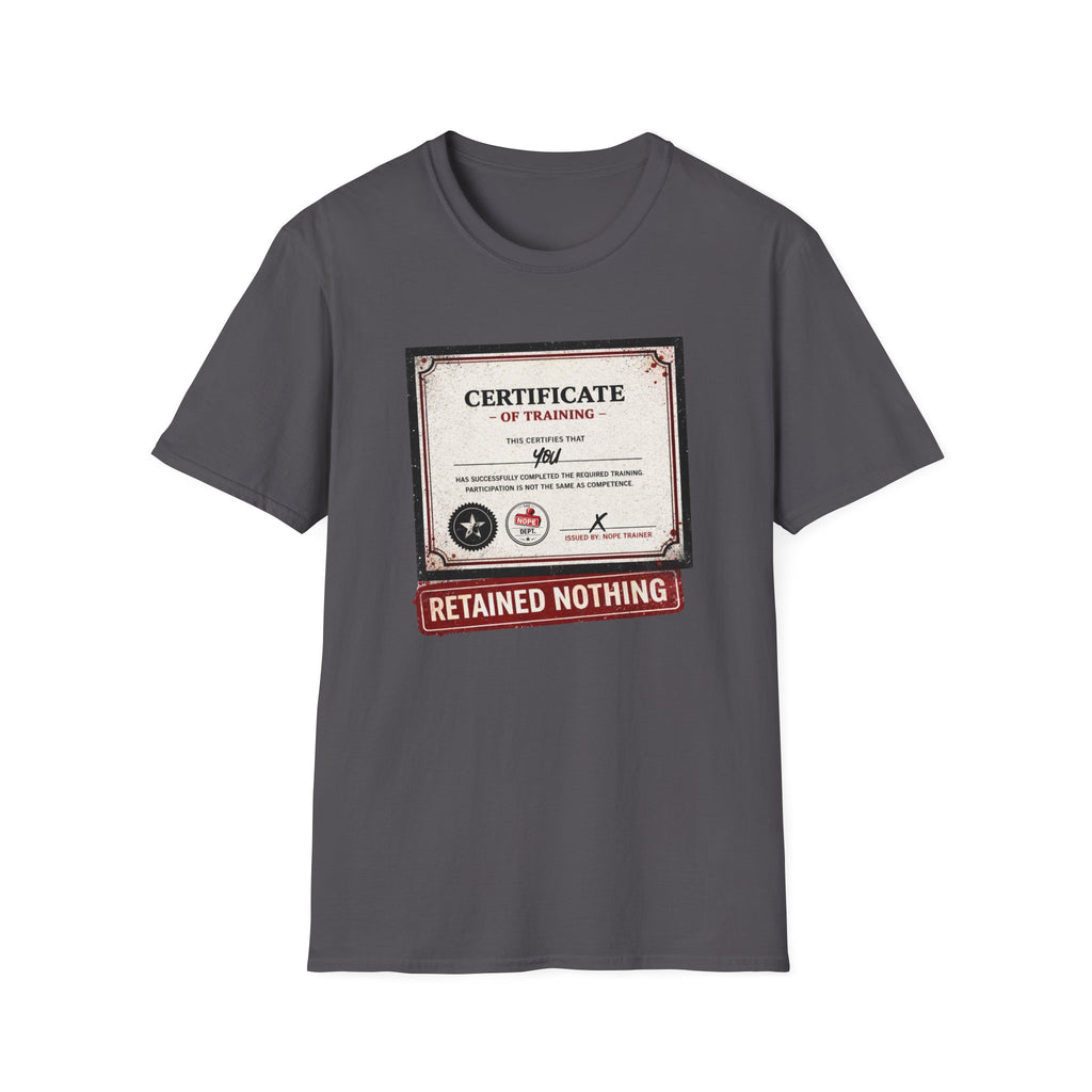 Training Certificate T-Shirt