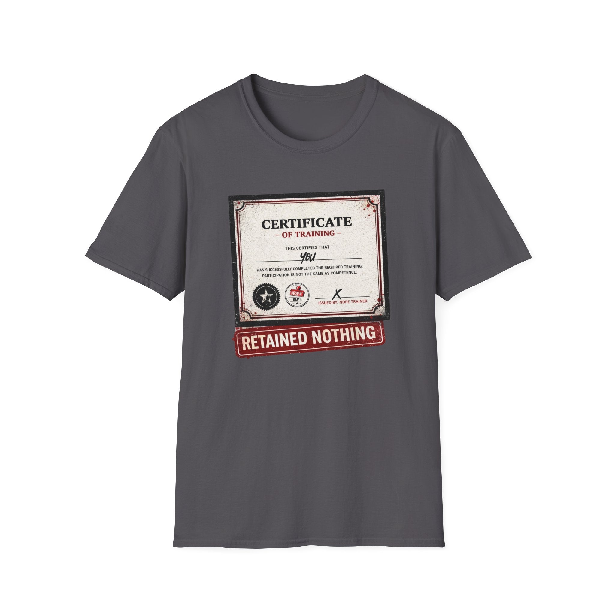 Training Certificate T-Shirt
