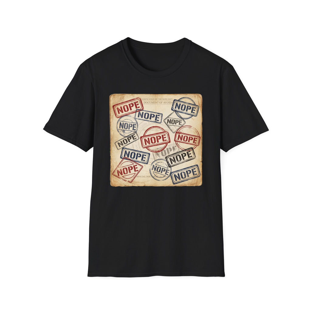 NOPE Passport Stamp T-Shirt