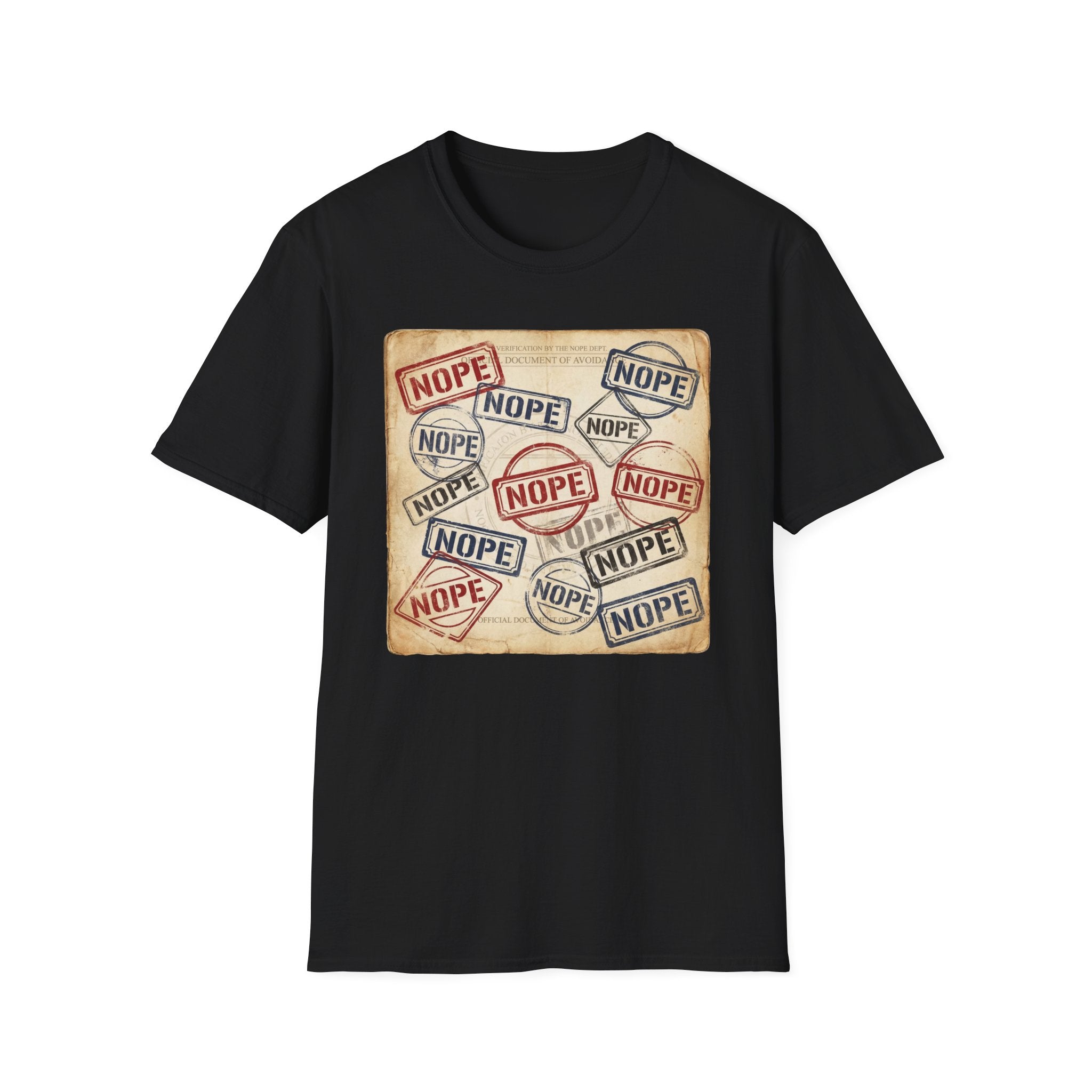 NOPE Passport Stamp T-Shirt